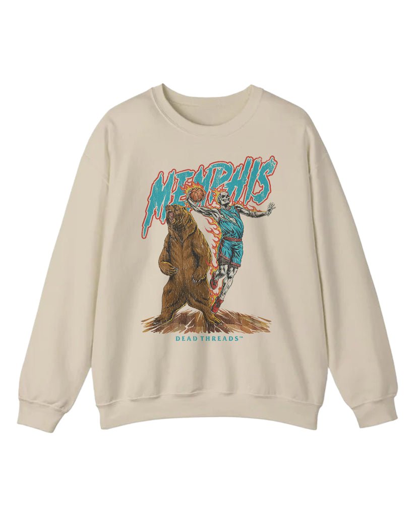 MEMPHIS BASKETBALL CREWNECK SWEATSHIRT – Sweatshirt – Dead Threads Apparel