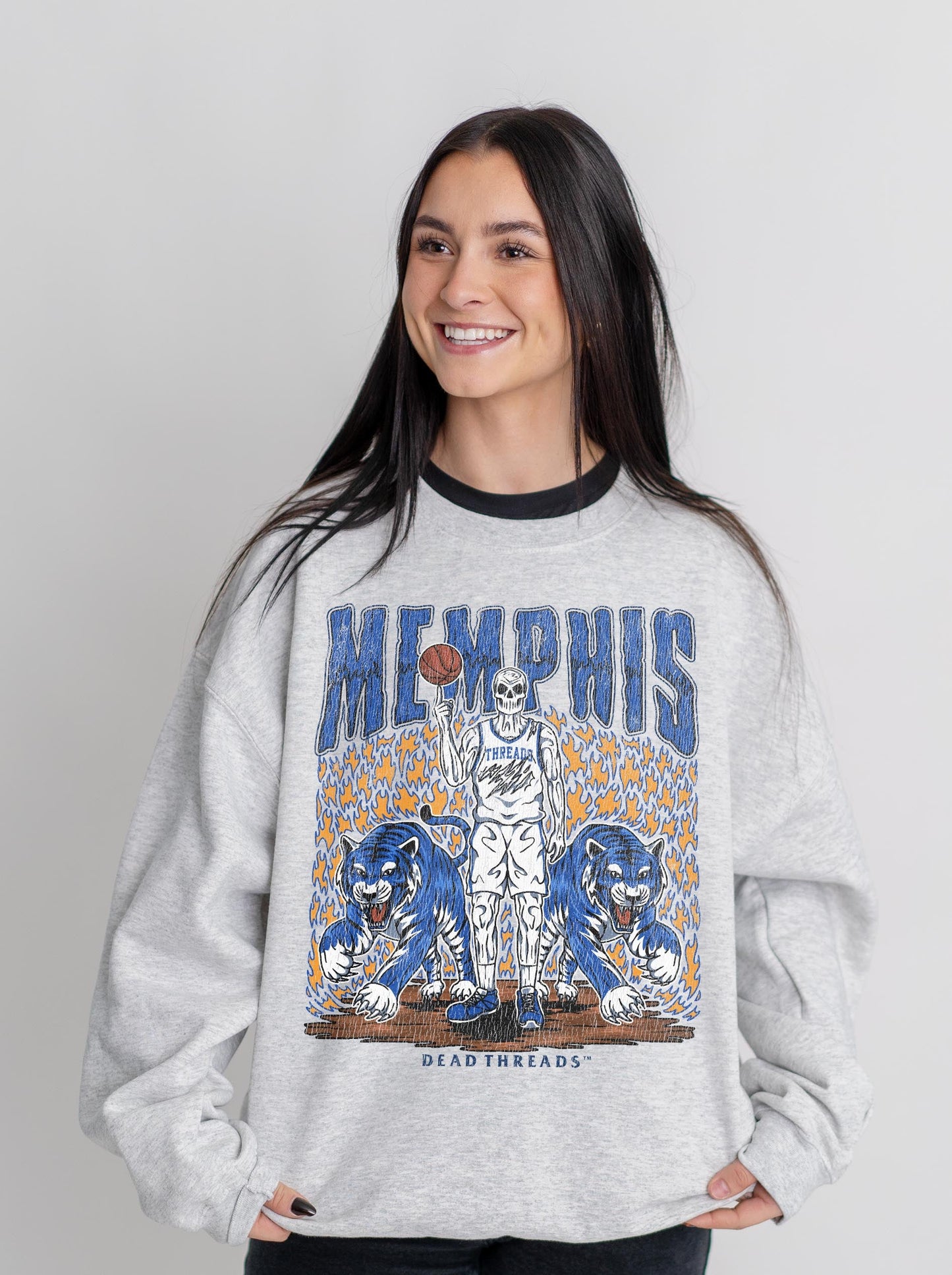 MEMPHIS BASKETBALL CREWNECK SWEATSHIRT – Sweatshirt – Dead Threads Apparel
