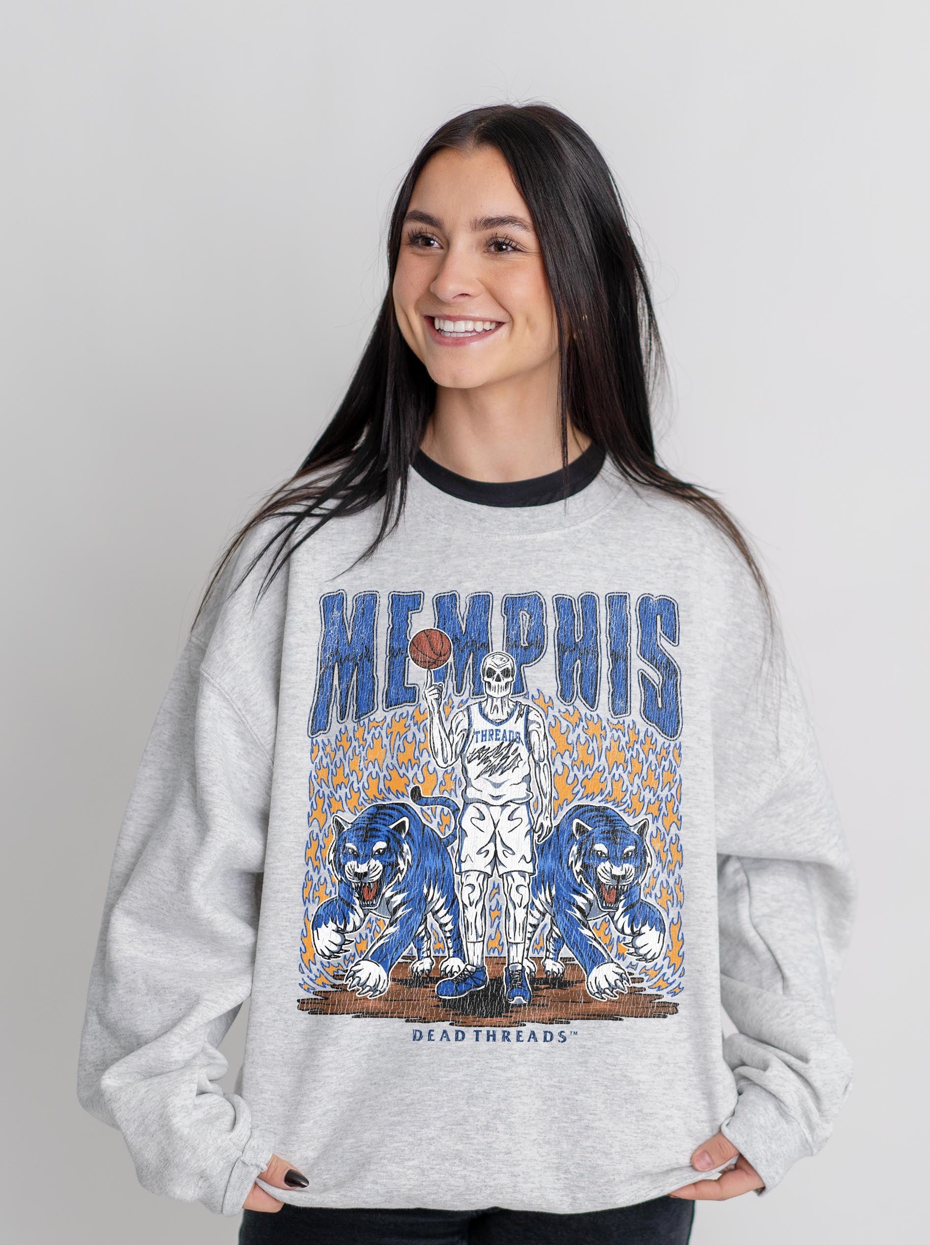 MEMPHIS BASKETBALL CREWNECK SWEATSHIRT – Sweatshirt – Dead Threads Apparel