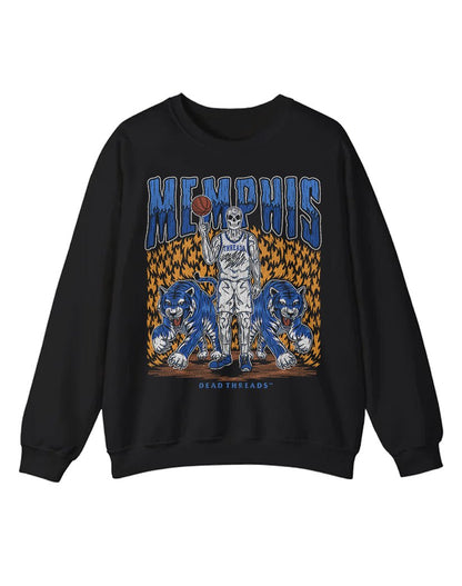 MEMPHIS BASKETBALL CREWNECK SWEATSHIRT – Sweatshirt – Dead Threads Apparel