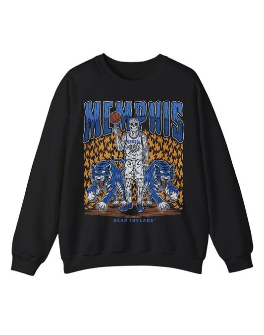 MEMPHIS BASKETBALL CREWNECK SWEATSHIRT – Sweatshirt – Dead Threads Apparel