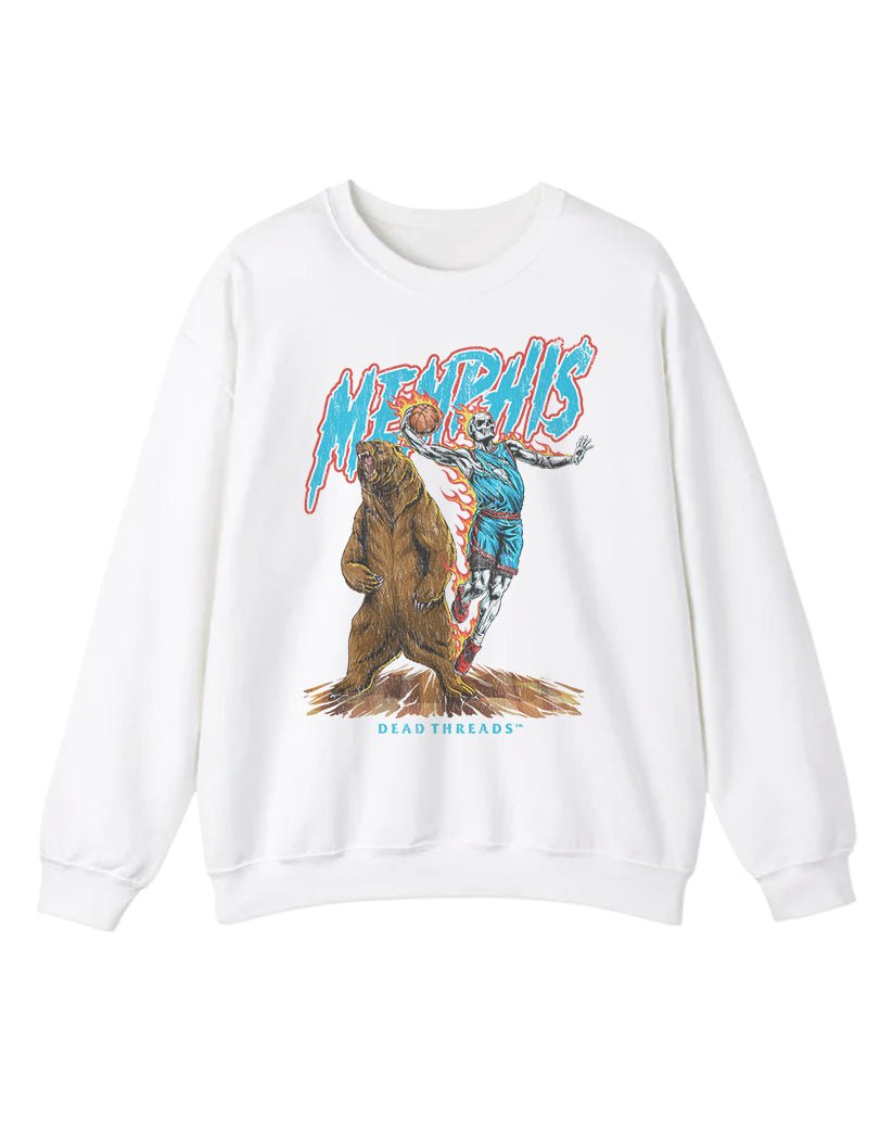MEMPHIS BASKETBALL CREWNECK SWEATSHIRT – Sweatshirt – Dead Threads Apparel