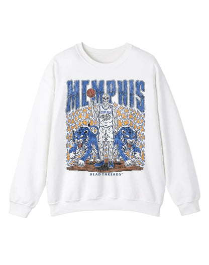 MEMPHIS BASKETBALL CREWNECK SWEATSHIRT – Sweatshirt – Dead Threads Apparel
