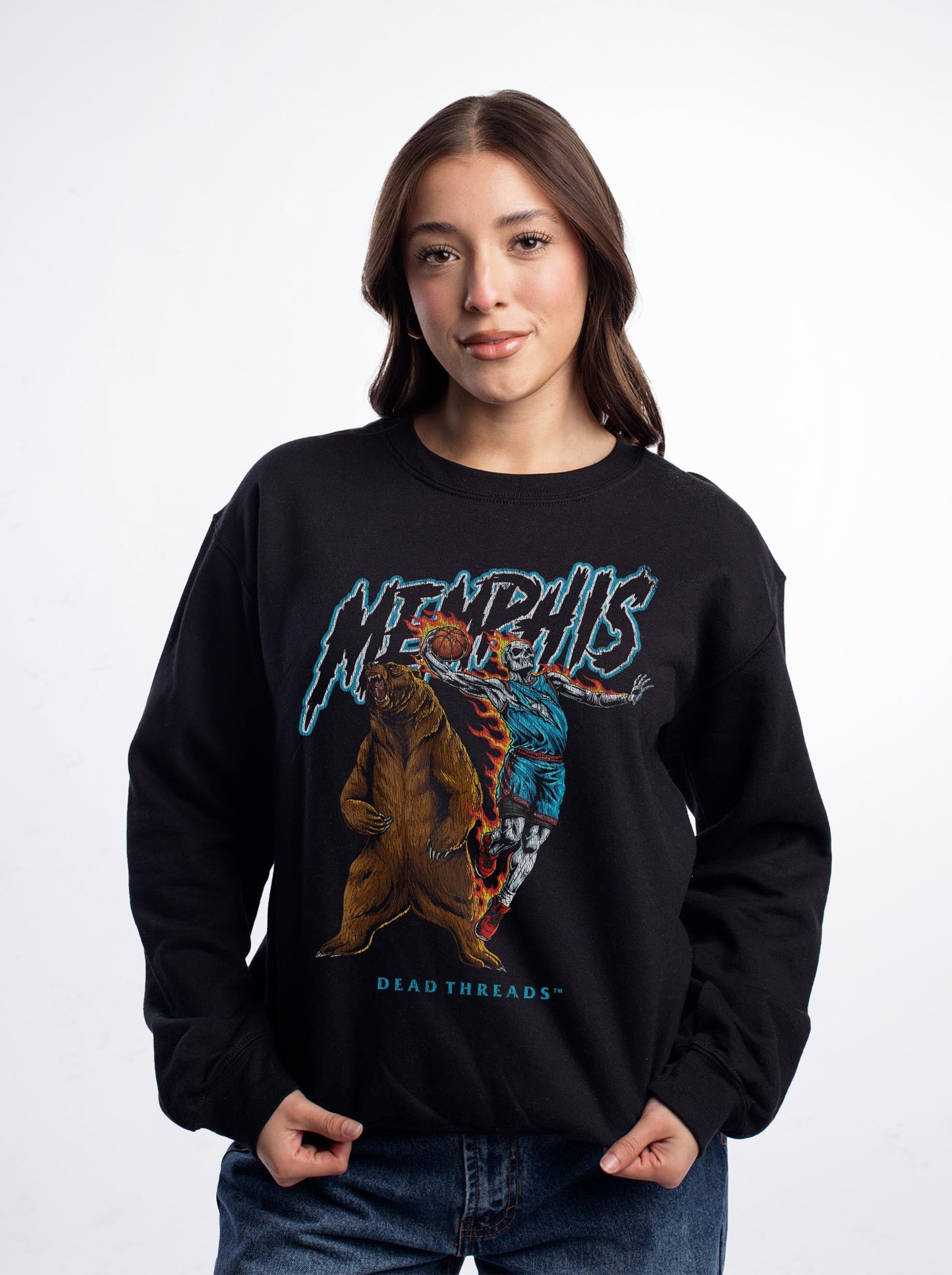 MEMPHIS BASKETBALL CREWNECK SWEATSHIRT – Sweatshirt – Dead Threads Apparel
