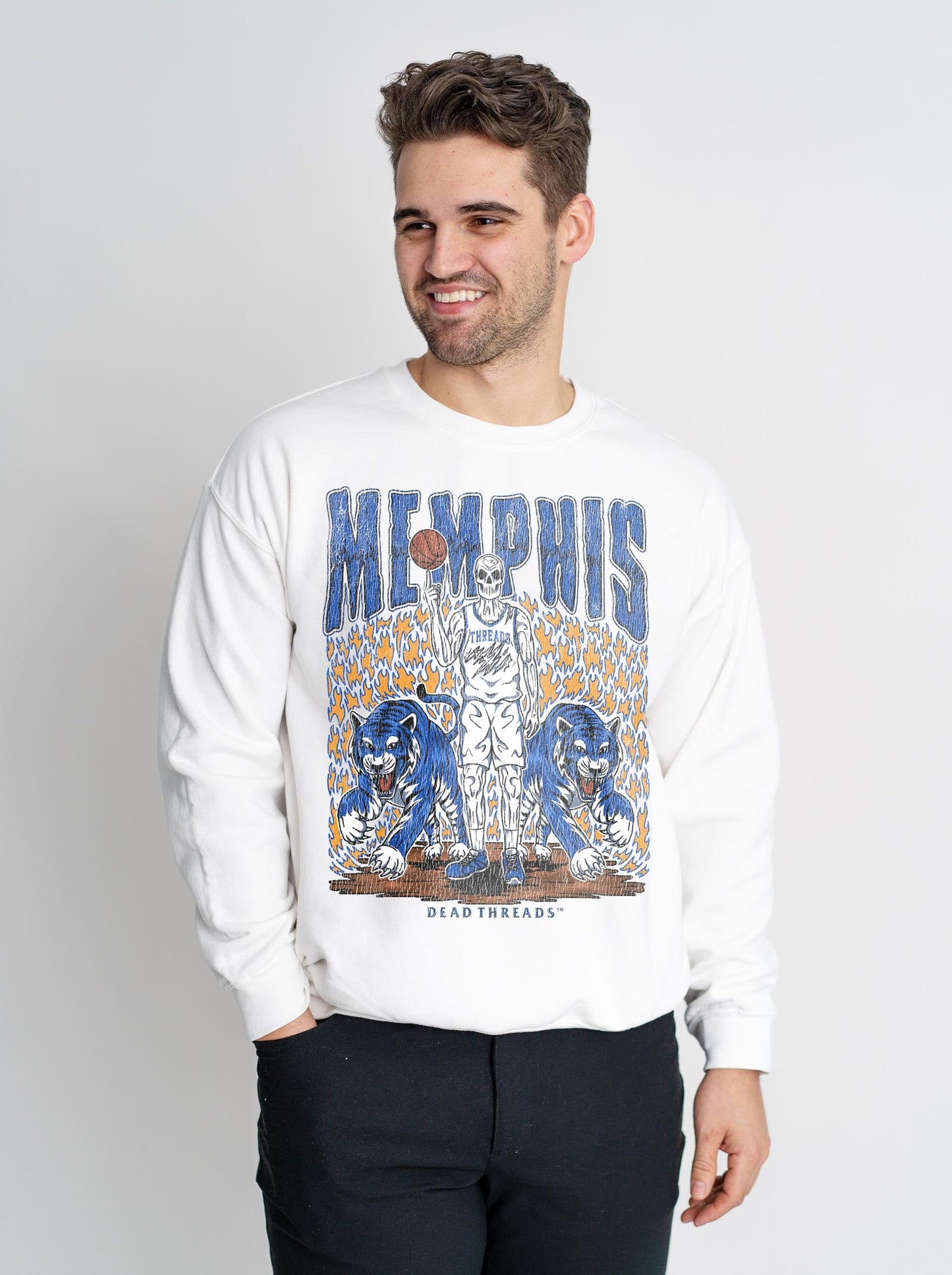MEMPHIS BASKETBALL CREWNECK SWEATSHIRT – Sweatshirt – Dead Threads Apparel