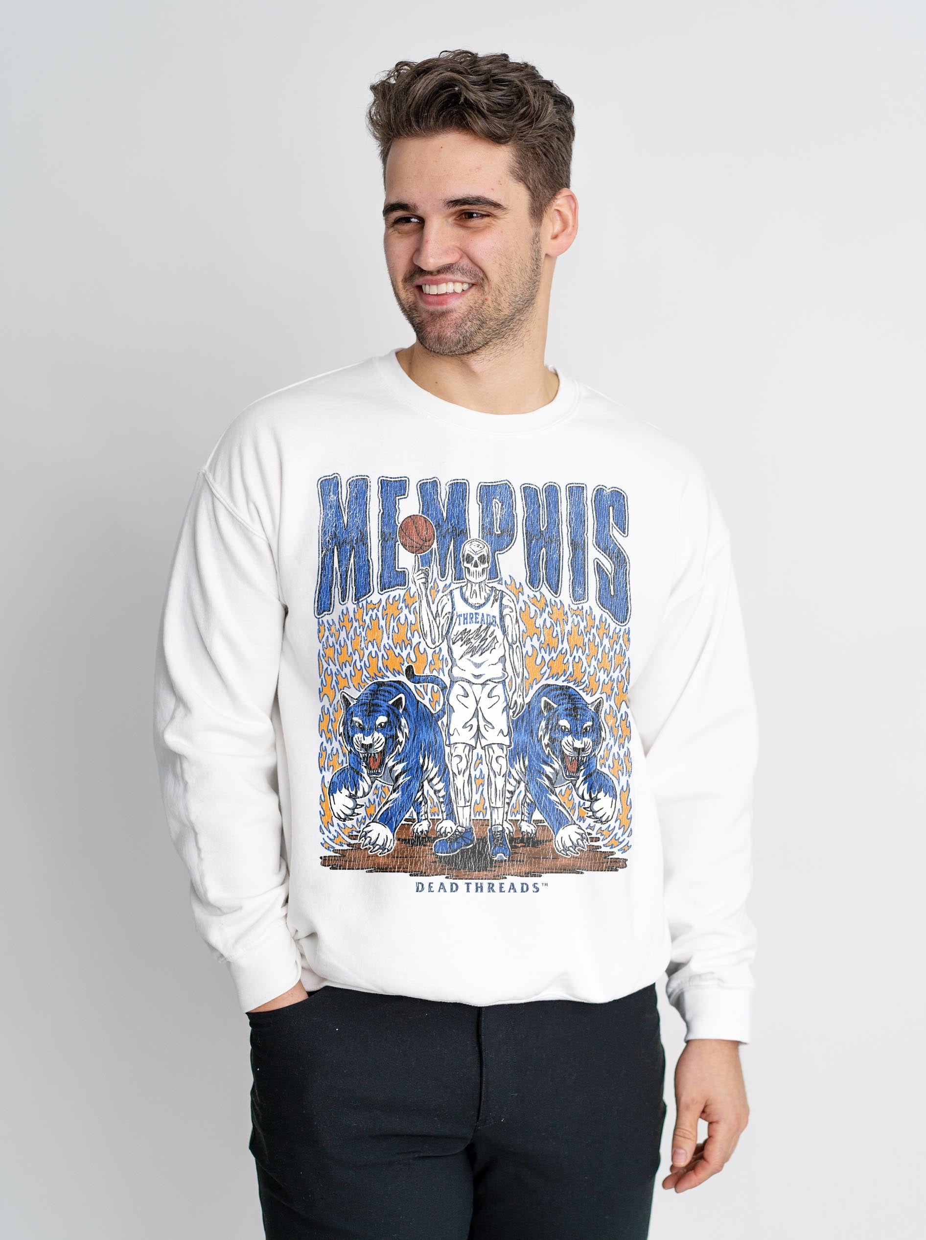 MEMPHIS BASKETBALL CREWNECK SWEATSHIRT – Sweatshirt – Dead Threads Apparel
