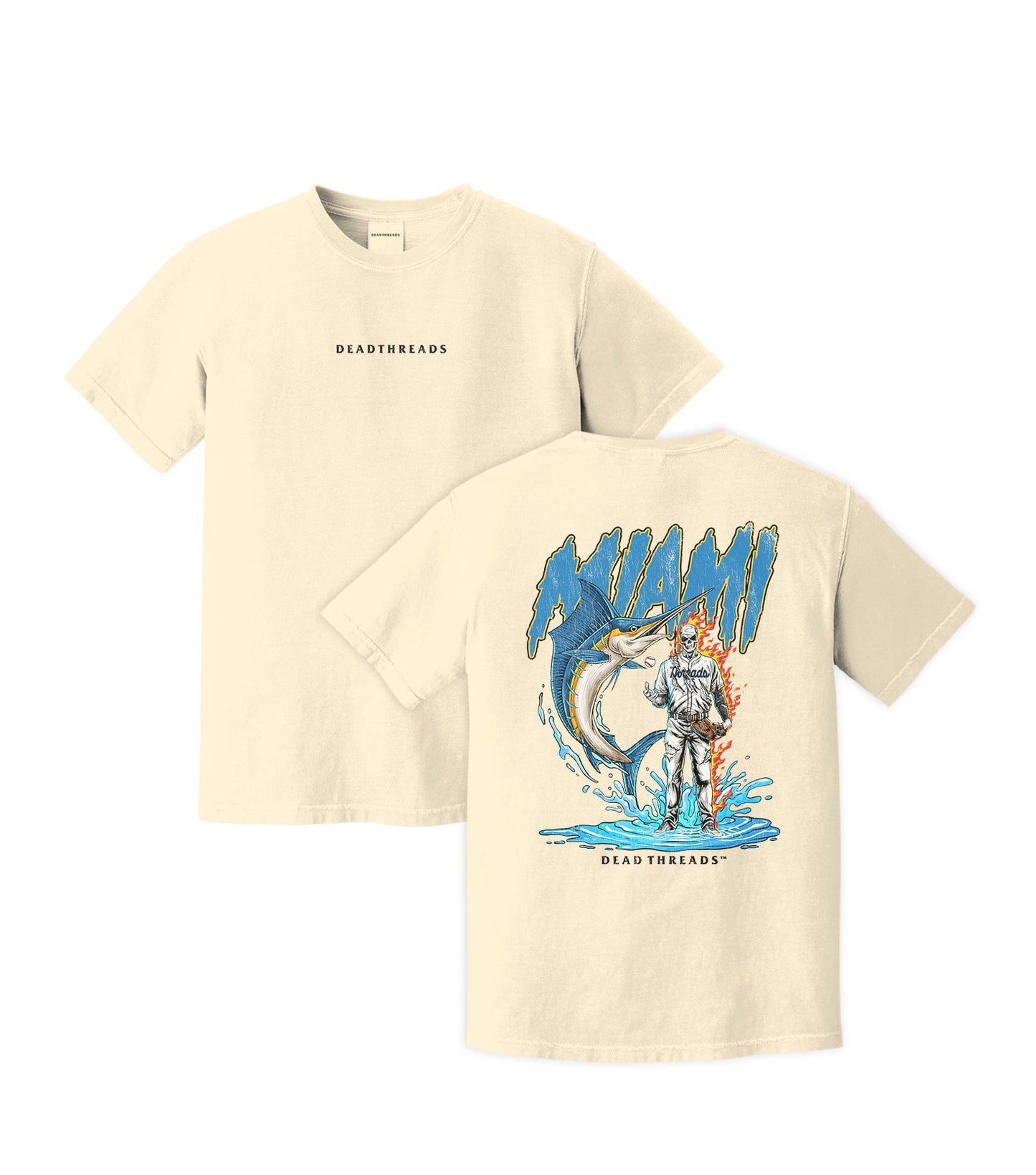 MIAMI BASEBALL - “DT ESSENTIAL" PREMIUM T - SHIRT – T-Shirt – Dead Threads Apparel
