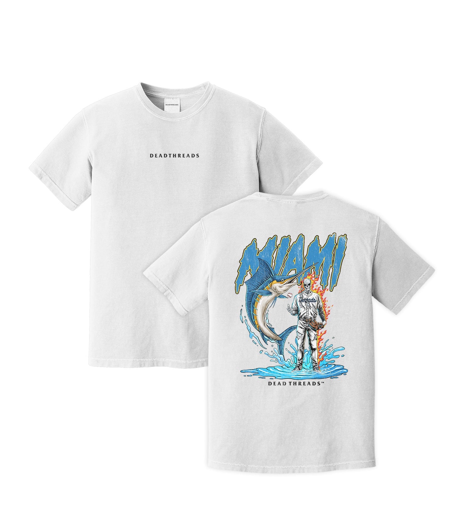 MIAMI BASEBALL - “DT ESSENTIAL" PREMIUM T - SHIRT – T-Shirt – Dead Threads Apparel