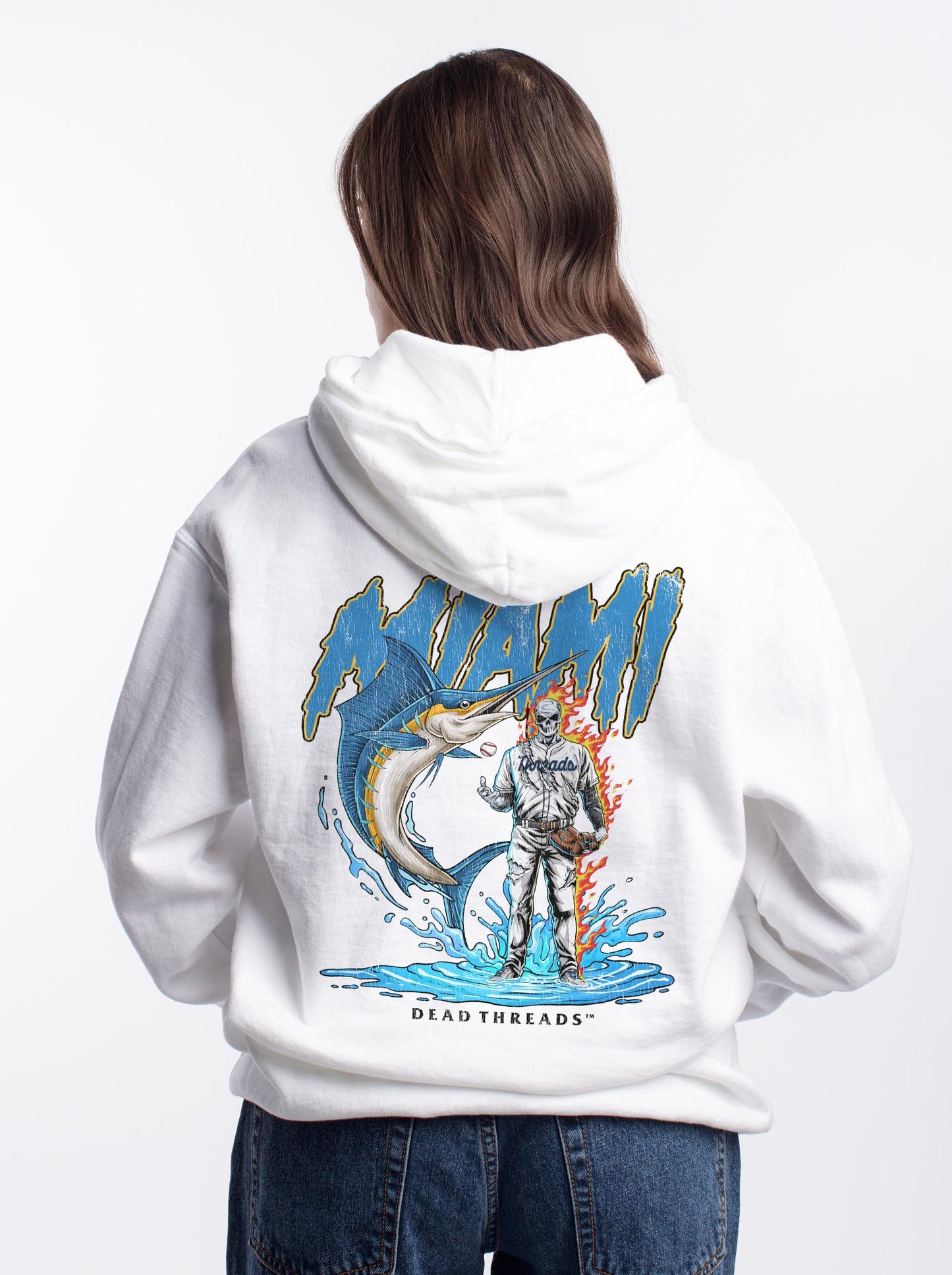 MIAMI BASEBALL - HOODIE – Hoodie – Dead Threads Apparel
