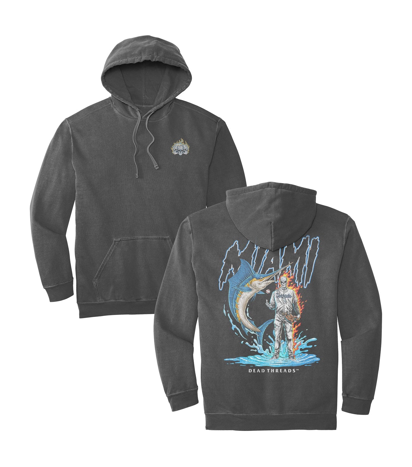 MIAMI BASEBALL - HOODIE – Hoodie – Dead Threads Apparel