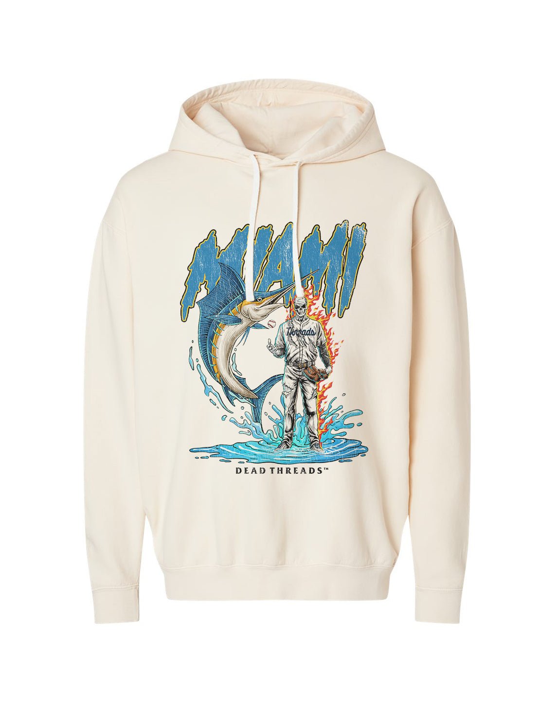 MIAMI BASEBALL - LIGHTWEIGHT HOODIE – Lightweight – Dead Threads Apparel
