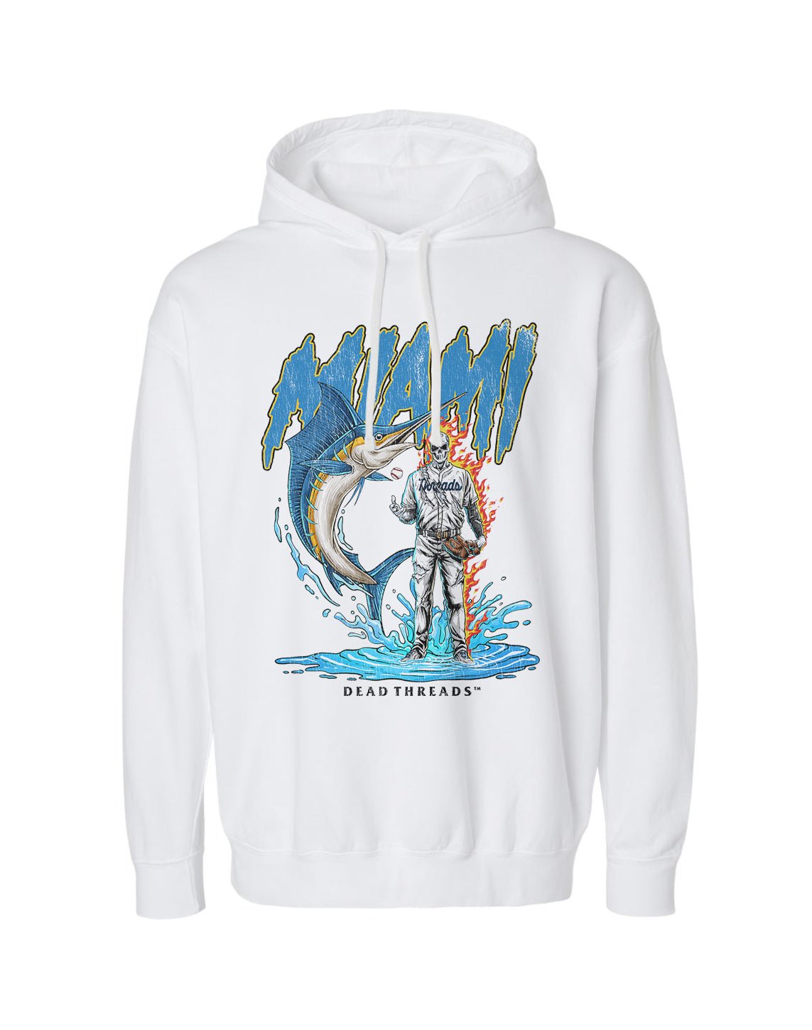 MIAMI BASEBALL - LIGHTWEIGHT HOODIE – Lightweight – Dead Threads Apparel