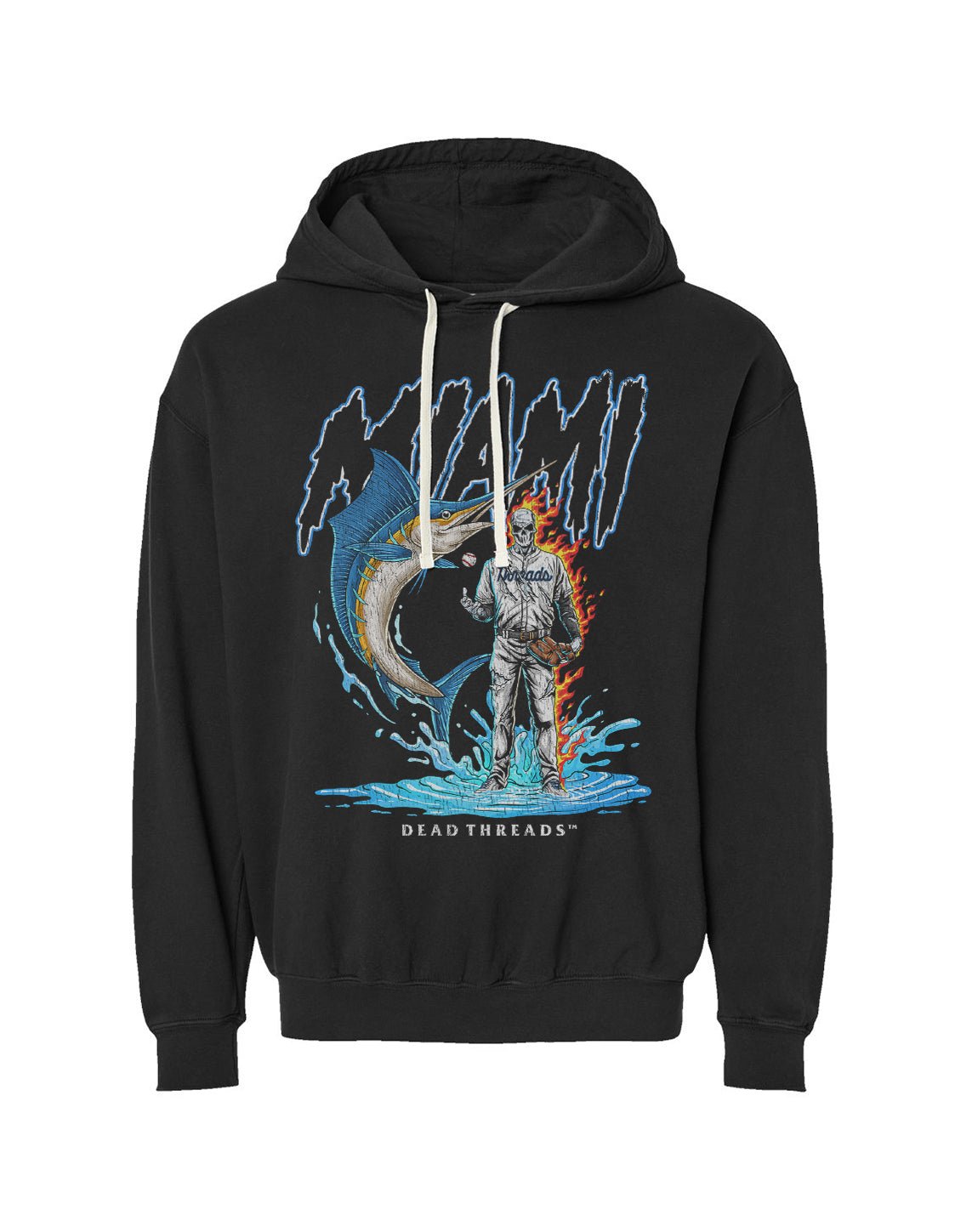 MIAMI BASEBALL - LIGHTWEIGHT HOODIE – Lightweight – Dead Threads Apparel