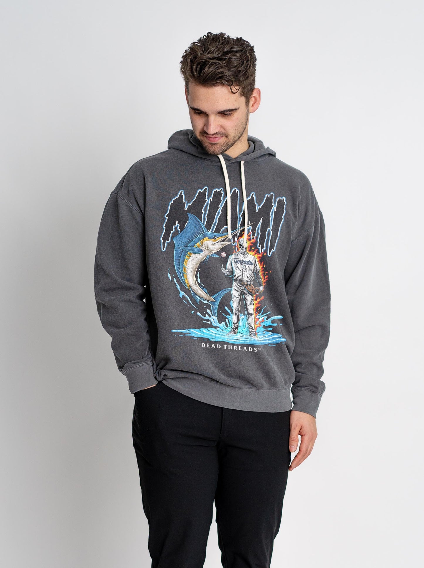 MIAMI BASEBALL - LIGHTWEIGHT HOODIE – Lightweight – Dead Threads Apparel