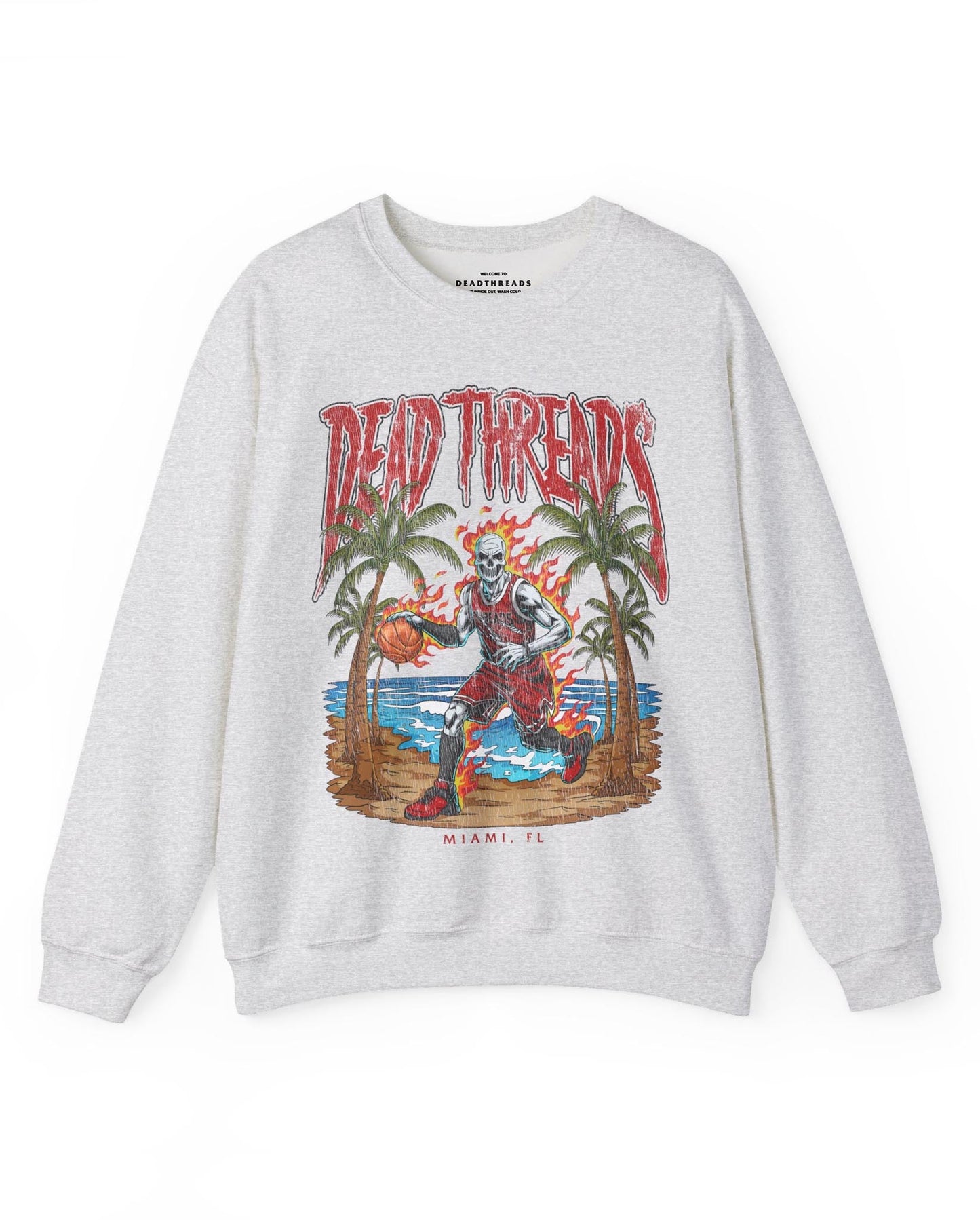MIAMI BASKETBALL - CREWNECK SWEATSHIRT – Sweatshirt – Dead Threads Apparel