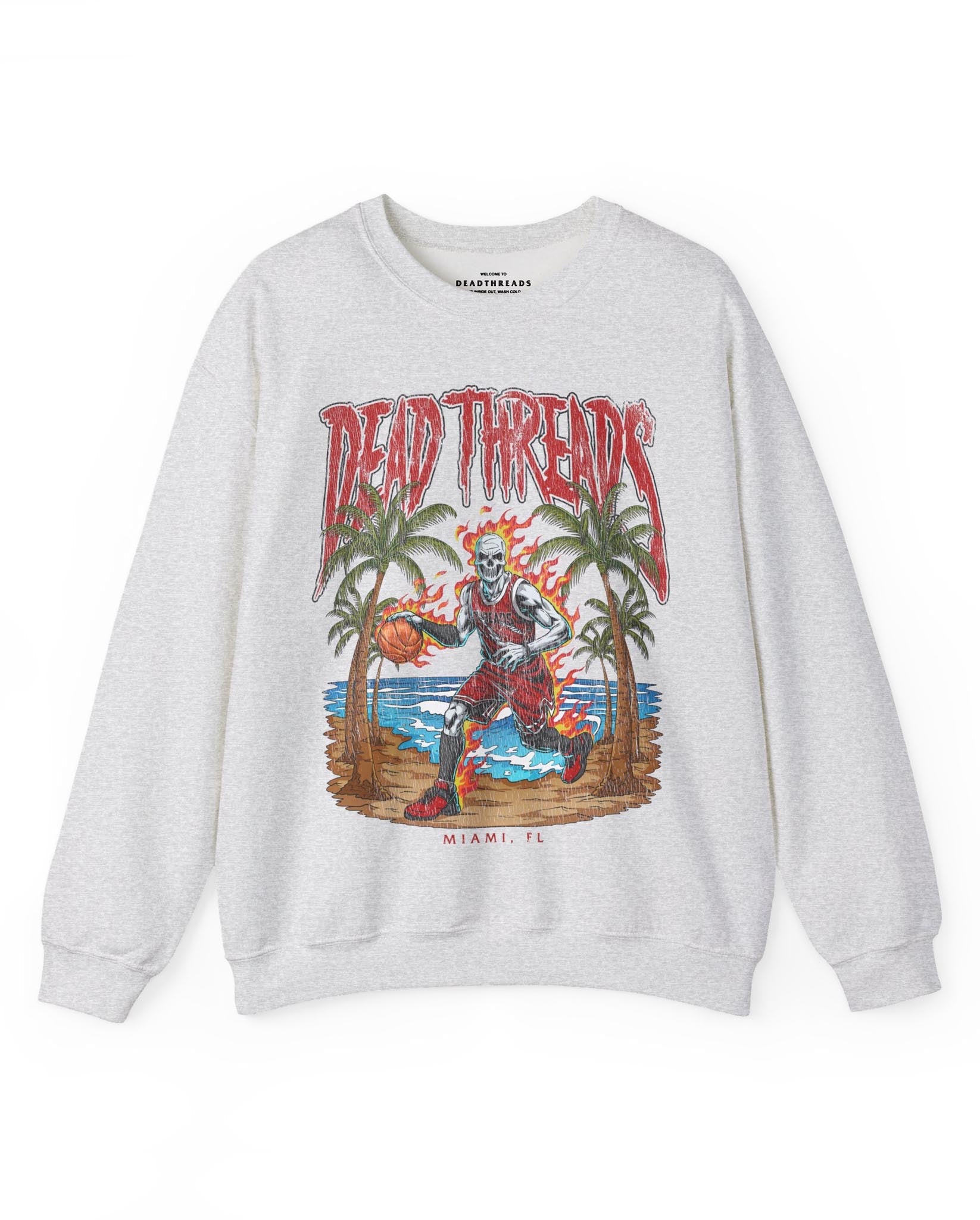 MIAMI BASKETBALL - CREWNECK SWEATSHIRT – Sweatshirt – Dead Threads Apparel