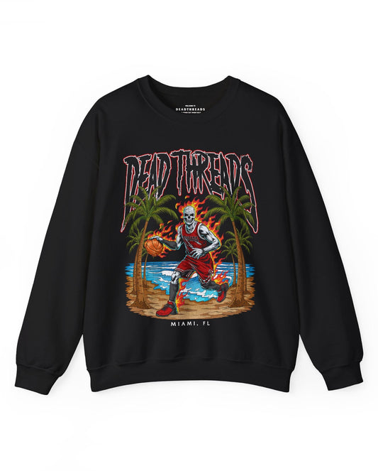 MIAMI BASKETBALL - CREWNECK SWEATSHIRT – Sweatshirt – Dead Threads Apparel