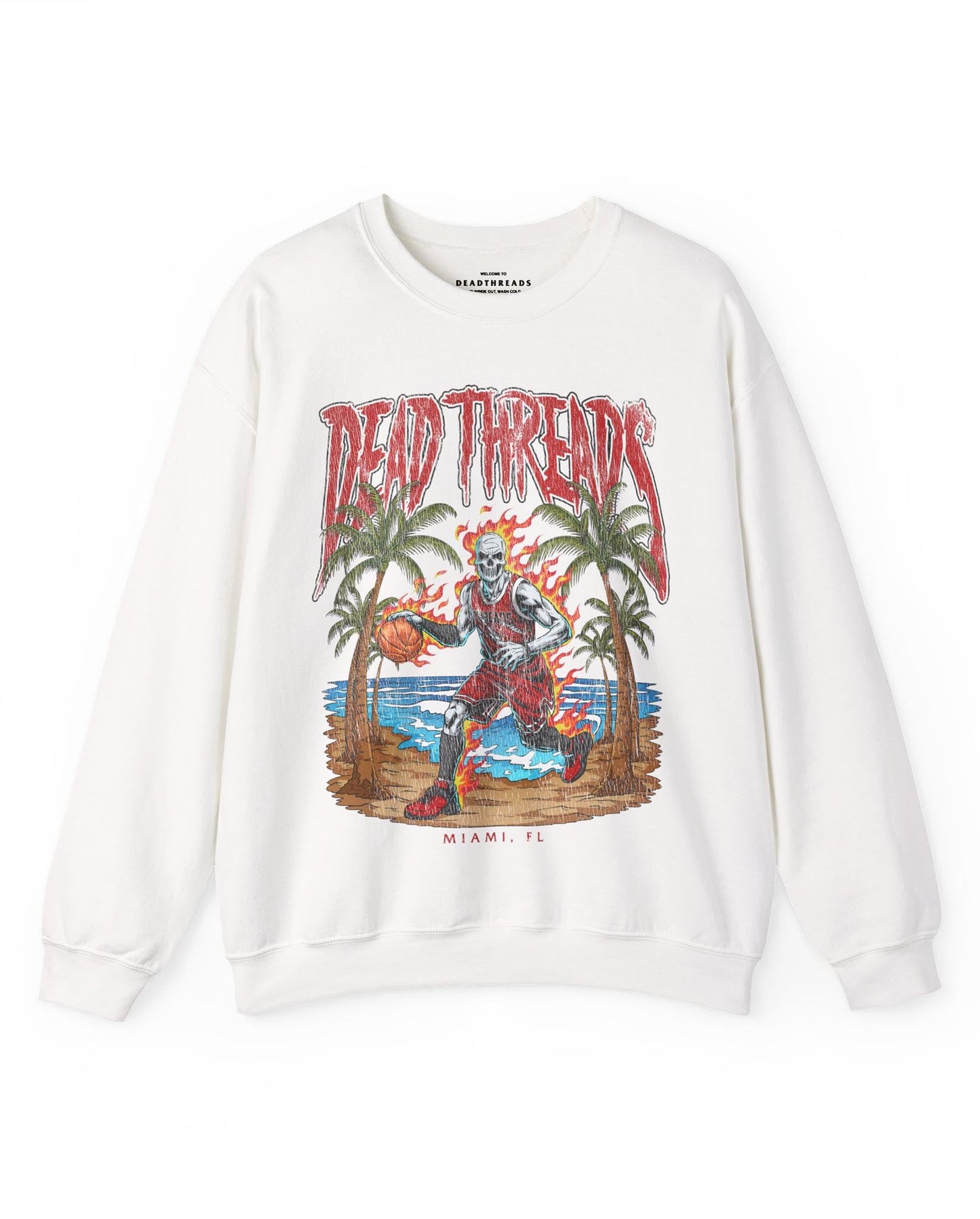 MIAMI BASKETBALL - CREWNECK SWEATSHIRT – Sweatshirt – Dead Threads Apparel