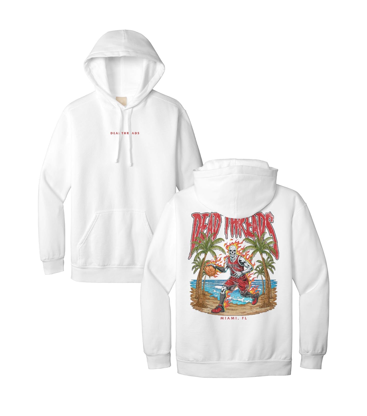 MIAMI BASKETBALL - “DT ESSENTIAL" HOODIE – Hoodie – Dead Threads Apparel