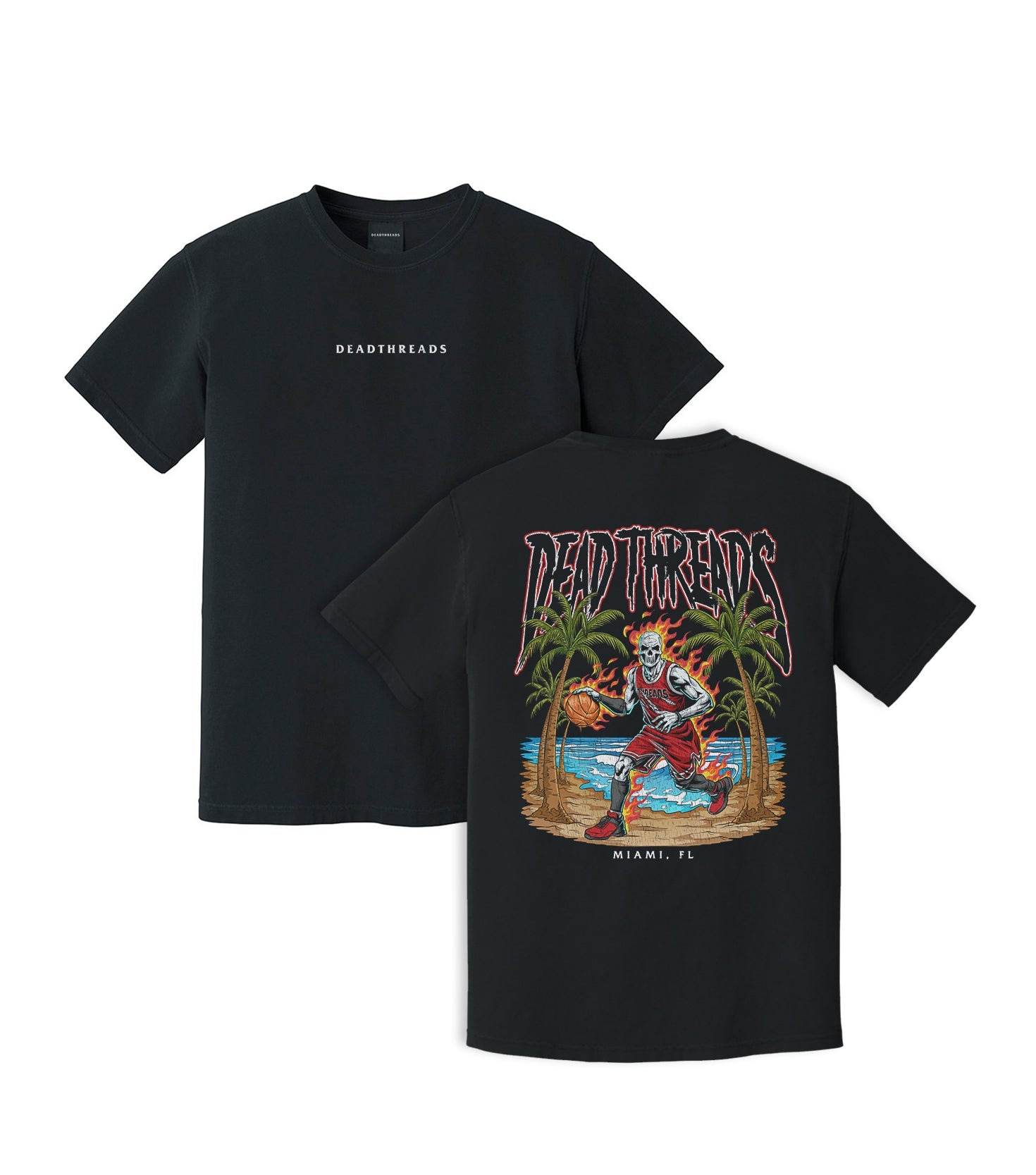 MIAMI BASKETBALL - “DT ESSENTIAL" PREMIUM T - SHIRT – T-Shirt – Dead Threads Apparel