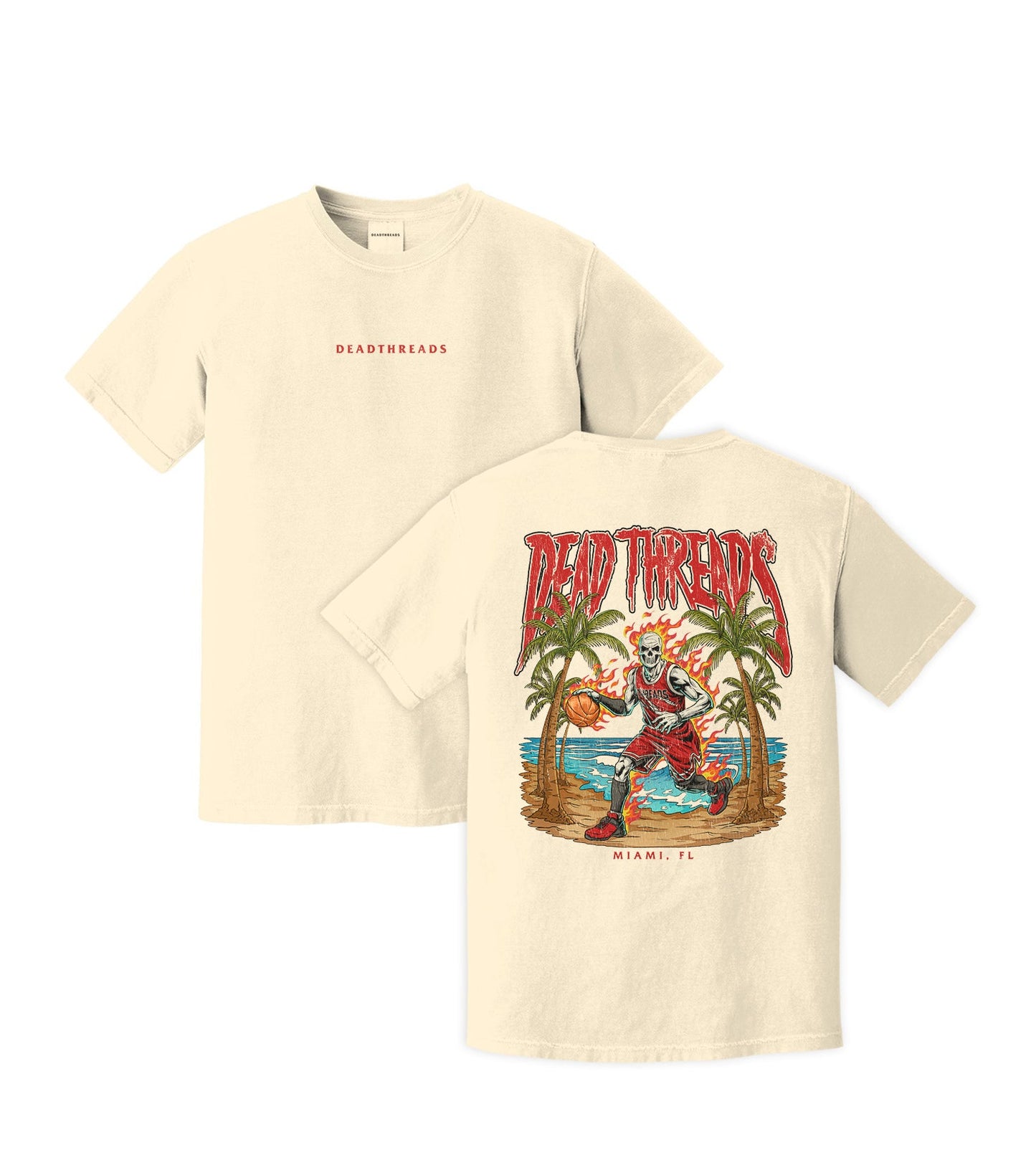 MIAMI BASKETBALL - “DT ESSENTIAL" PREMIUM T - SHIRT – T-Shirt – Dead Threads Apparel