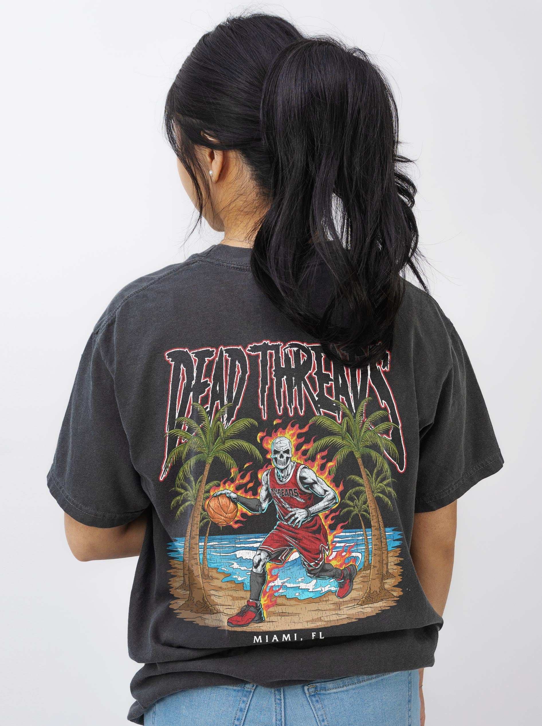 MIAMI BASKETBALL - “DT ESSENTIAL" PREMIUM T - SHIRT – T-Shirt – Dead Threads Apparel