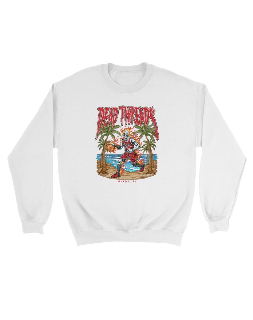 MIAMI BASKETBALL - KIDS CREWNECK SWEATSHIRT – Kids clothes – Dead Threads Apparel