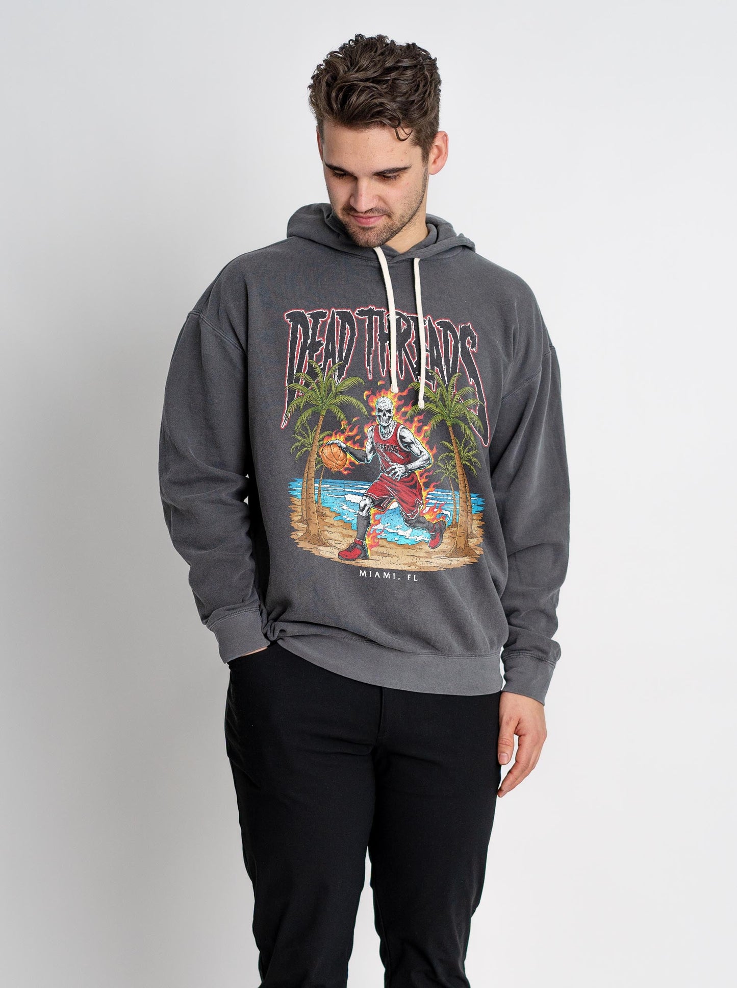 MIAMI BASKETBALL - LIGHTWEIGHT HOODIE – Hoodie – Dead Threads Apparel