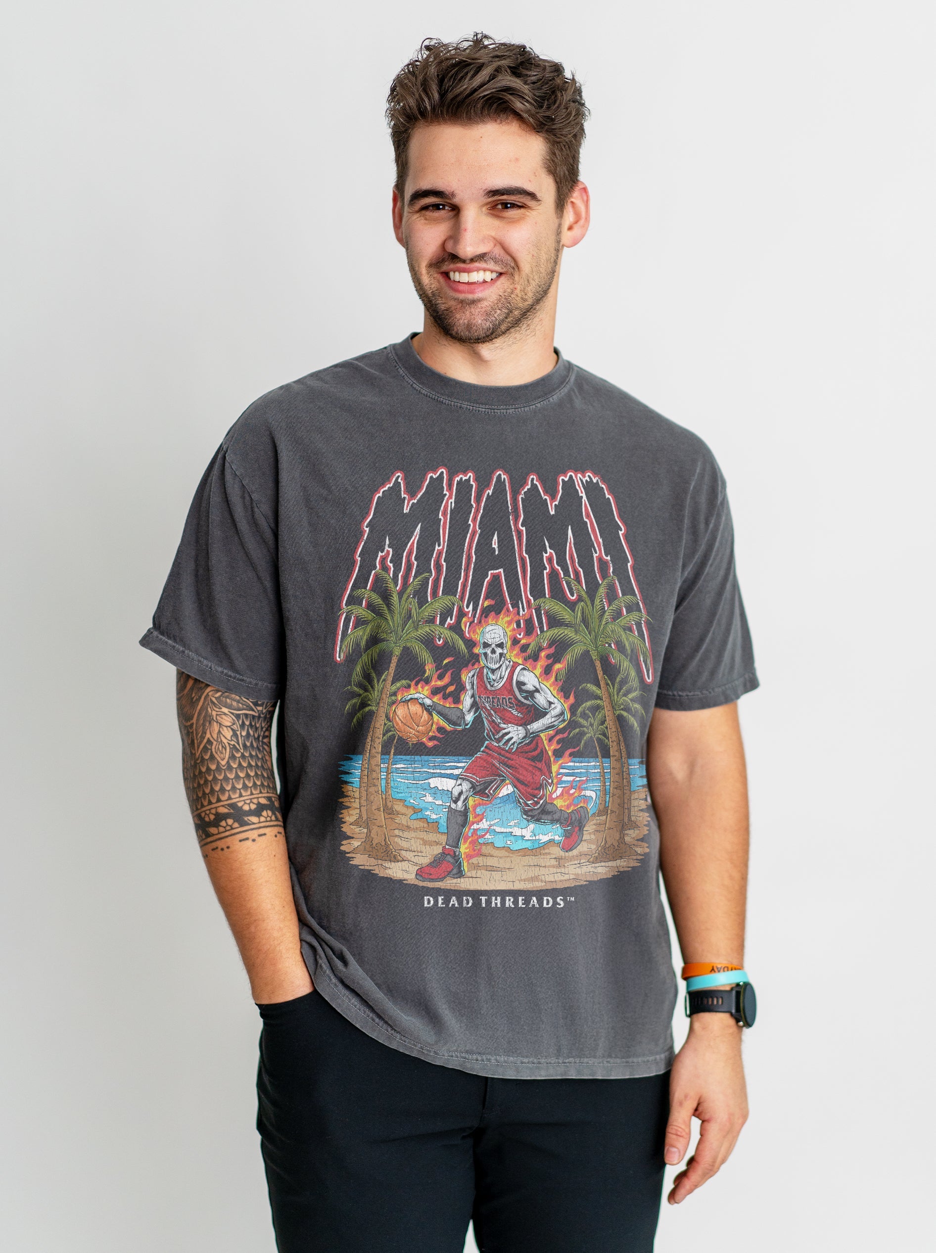 MIAMI BASKETBALL – T-Shirt – Dead Threads Apparel