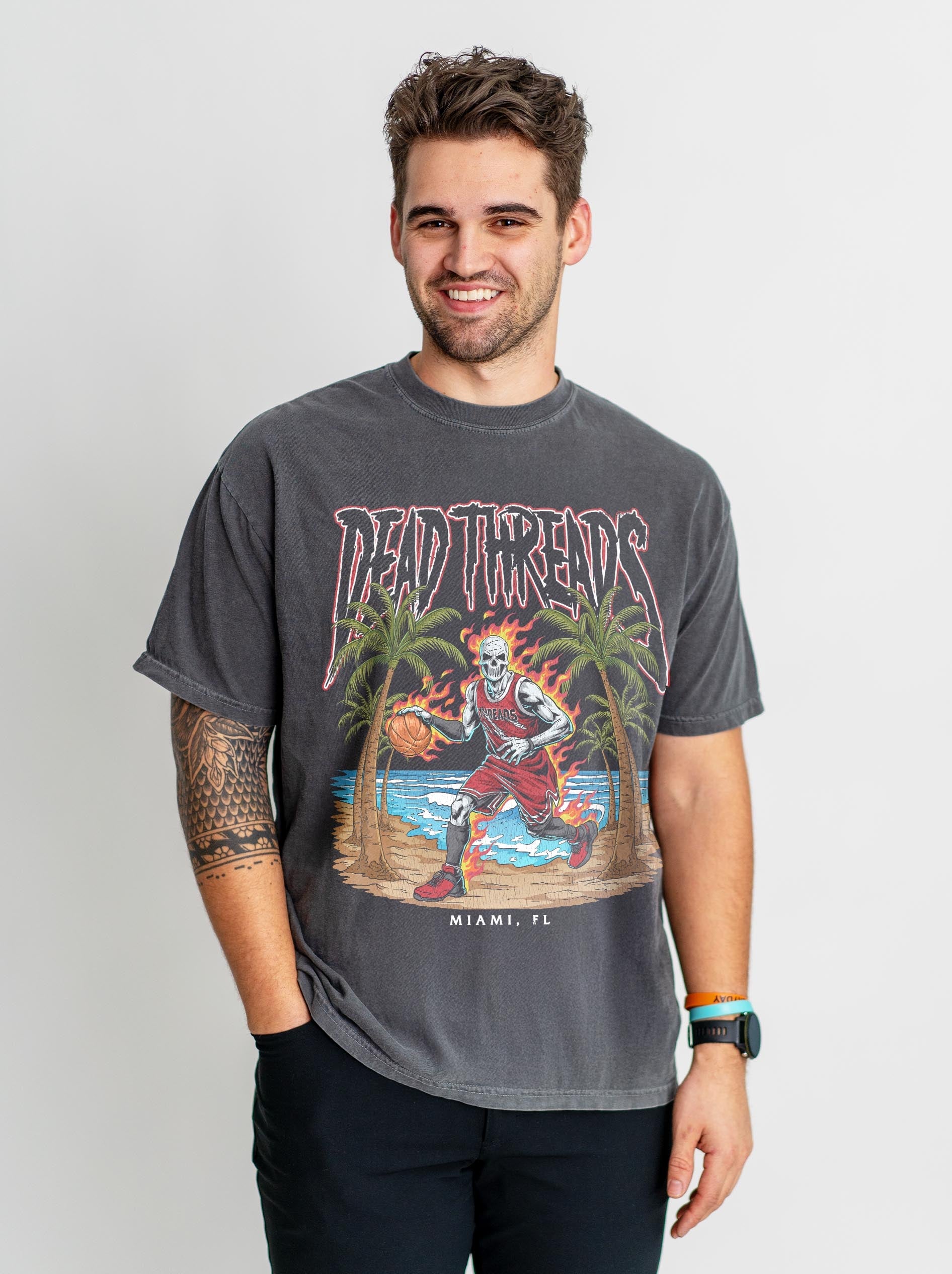 MIAMI BASKETBALL – T-Shirt – Dead Threads Apparel