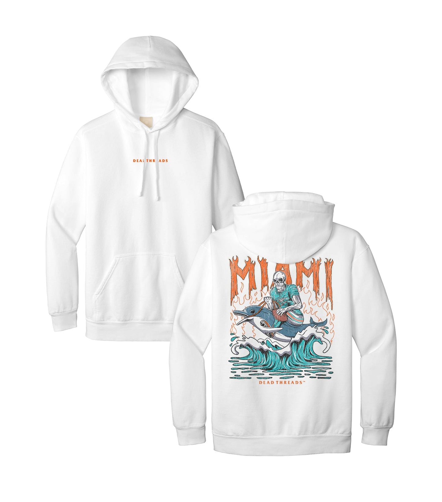 MIAMI FOOTBALL - “DT ESSENTIAL" HOODIE – Hoodie – Dead Threads Apparel