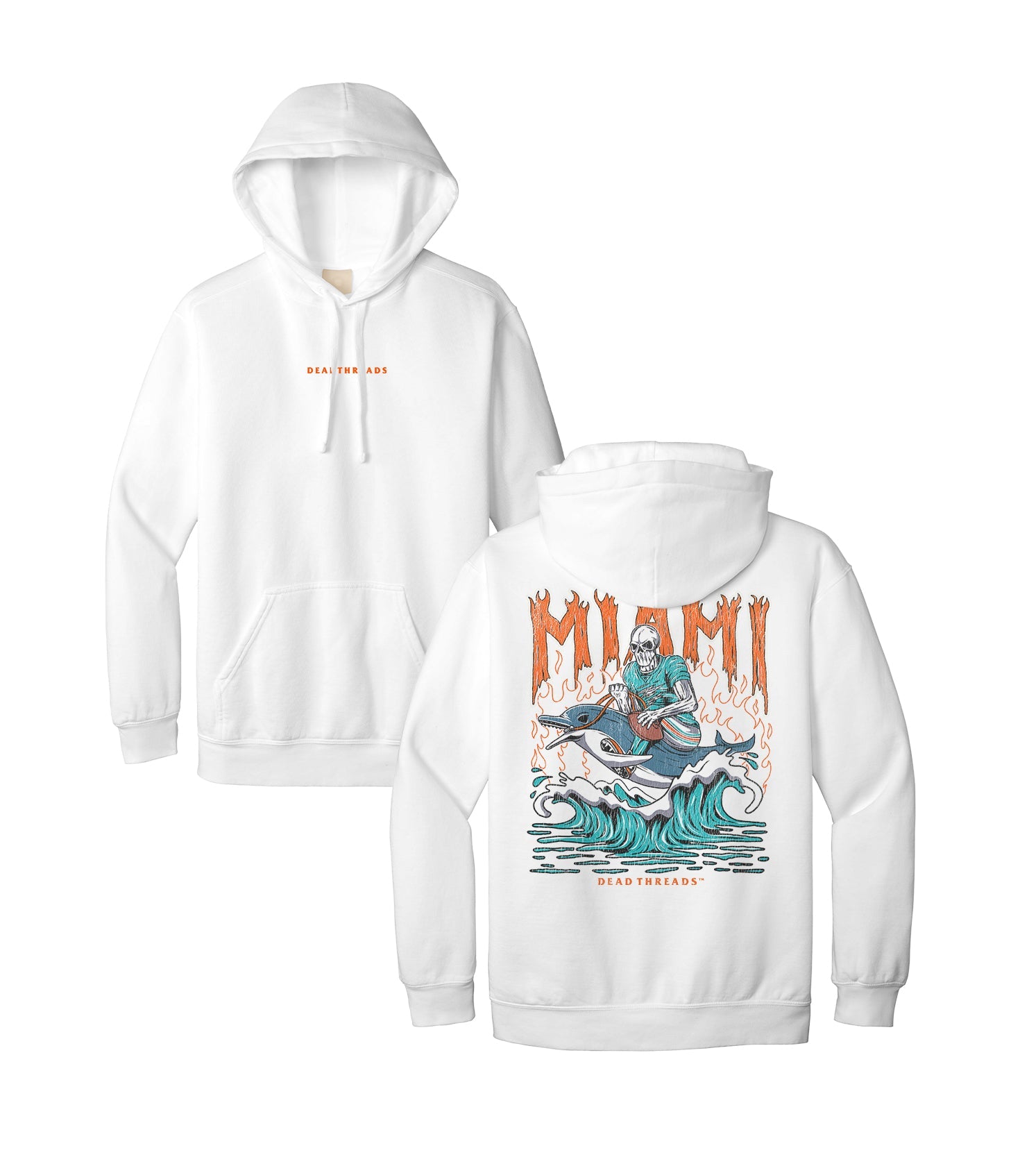 MIAMI FOOTBALL - “DT ESSENTIAL" HOODIE – Hoodie – Dead Threads Apparel