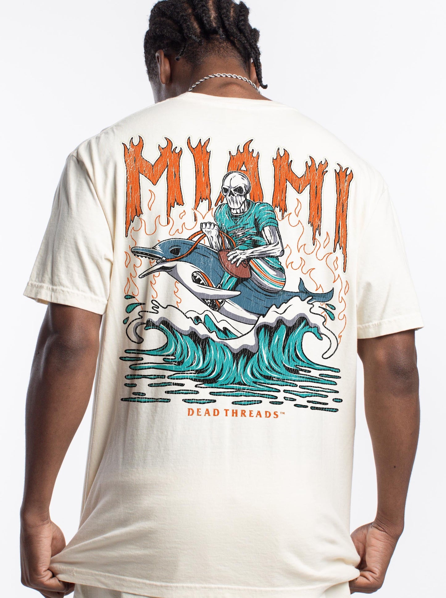 MIAMI FOOTBALL - “DT ESSENTIAL" PREMIUM T - SHIRT – T-Shirt – Dead Threads Apparel