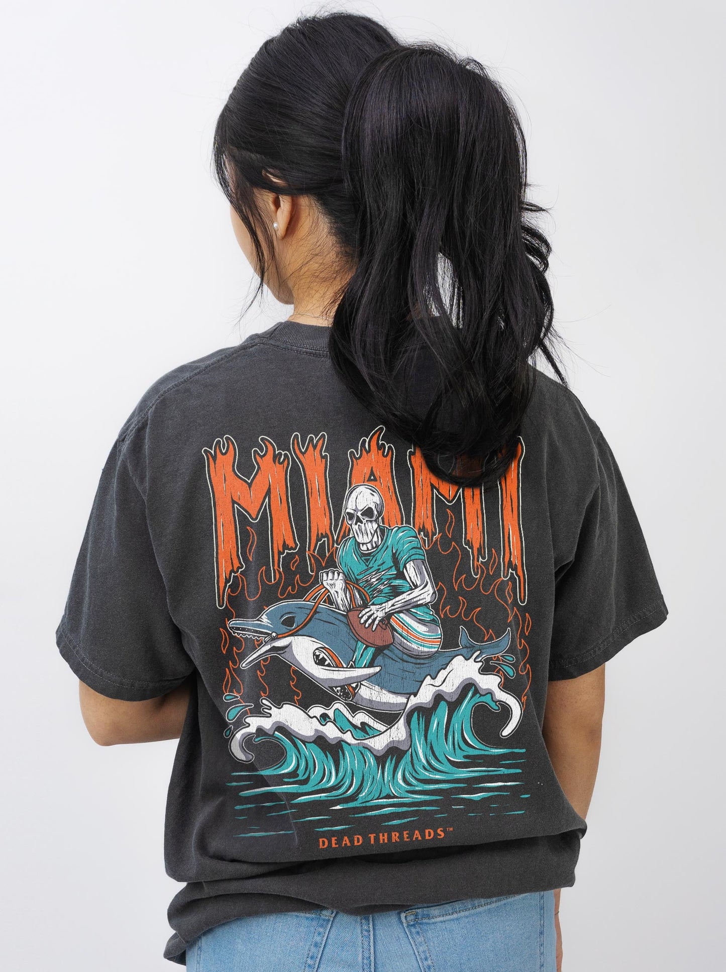 MIAMI FOOTBALL - “DT ESSENTIAL" PREMIUM T - SHIRT – T-Shirt – Dead Threads Apparel