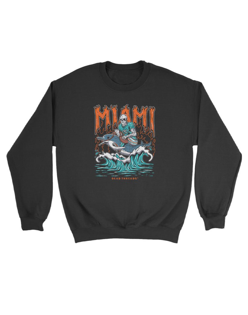 MIAMI FOOTBALL KIDS CREWNECK SWEATSHIRT – Kids clothes – Dead Threads Apparel