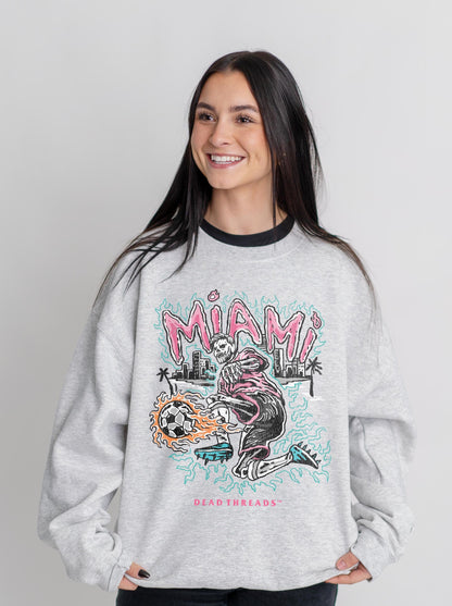 MIAMI FUTBOL CREWNECK SWEATSHIRT – Sweatshirt – Dead Threads Apparel