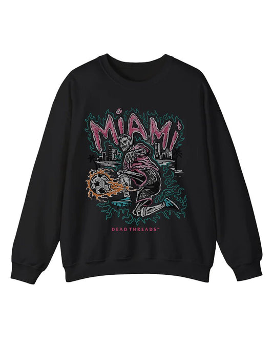MIAMI FUTBOL CREWNECK SWEATSHIRT – Sweatshirt – Dead Threads Apparel