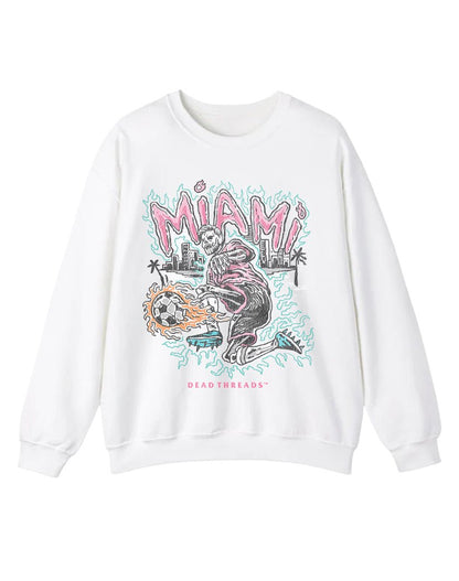 MIAMI FUTBOL CREWNECK SWEATSHIRT – Sweatshirt – Dead Threads Apparel