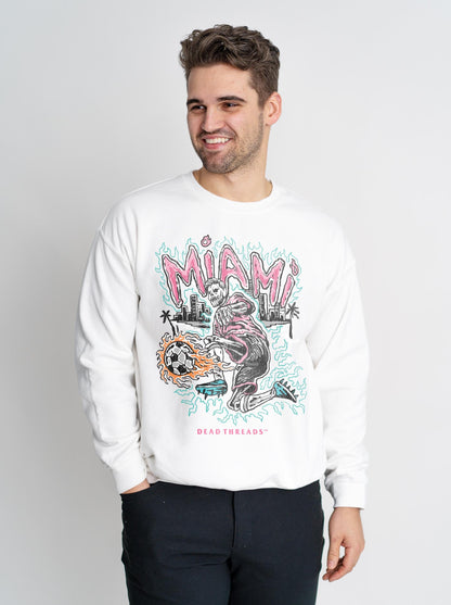 MIAMI FUTBOL CREWNECK SWEATSHIRT – Sweatshirt – Dead Threads Apparel