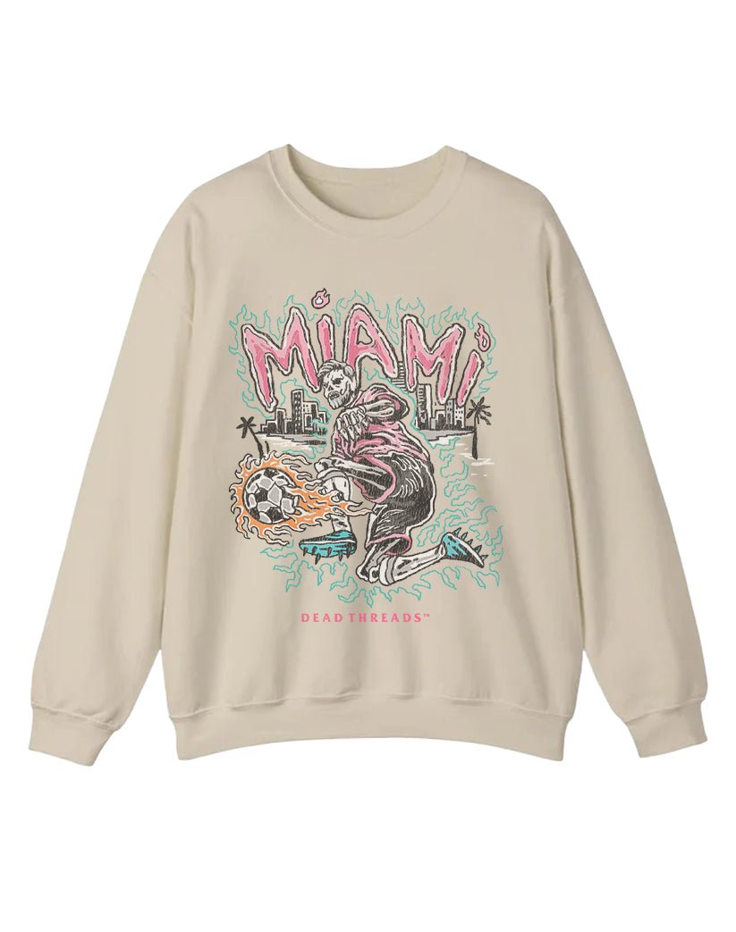 MIAMI FUTBOL CREWNECK SWEATSHIRT – Sweatshirt – Dead Threads Apparel