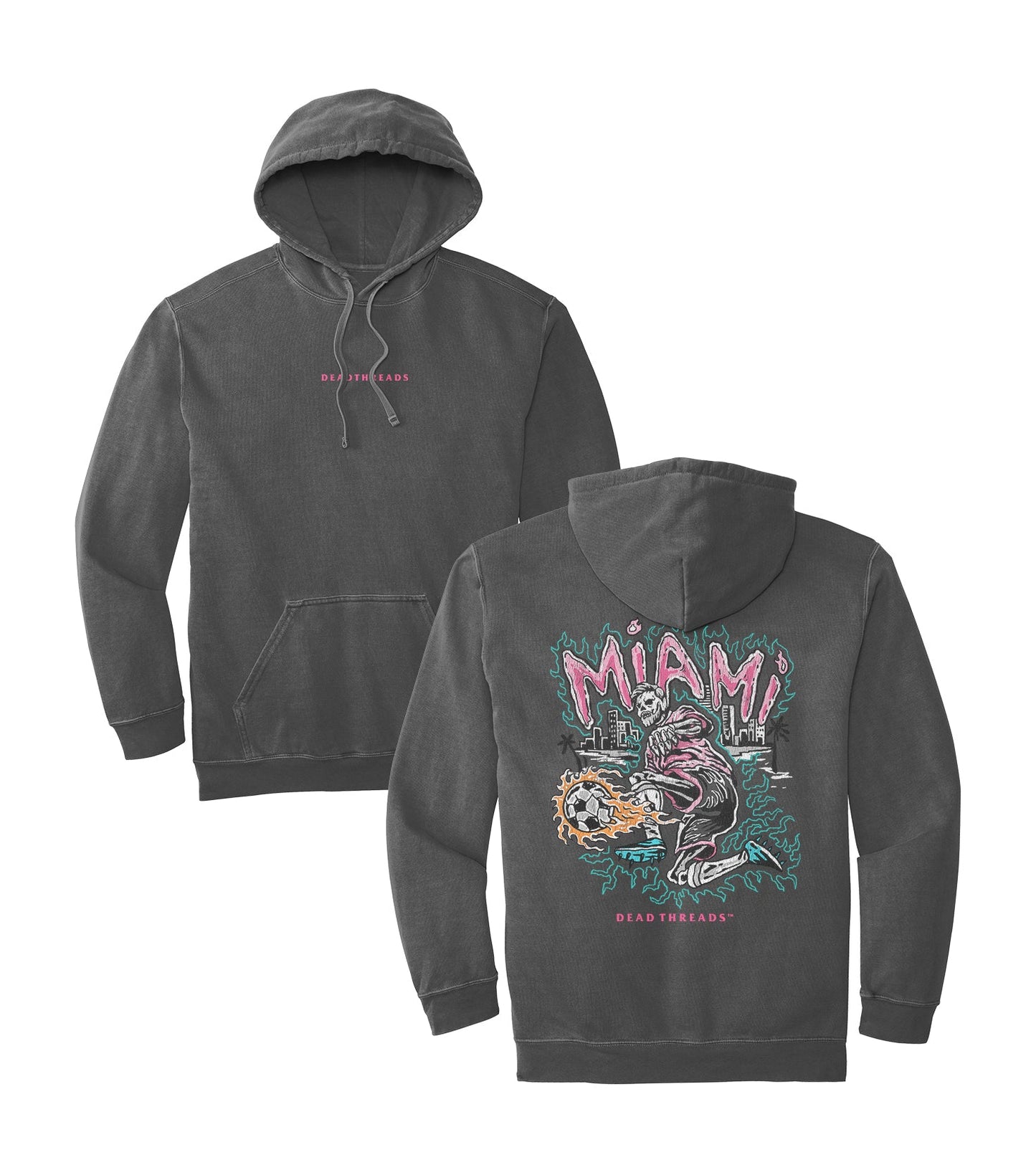 MIAMI FUTBOL - “DT ESSENTIAL" HOODIE – Hoodie – Dead Threads Apparel