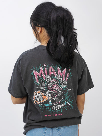 MIAMI FUTBOL - “DT ESSENTIAL" PREMIUM T - SHIRT – T-Shirt – Dead Threads Apparel
