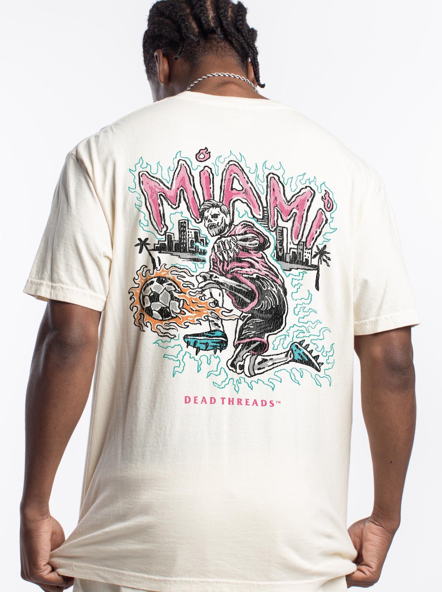 MIAMI FUTBOL - “DT ESSENTIAL" PREMIUM T - SHIRT – T-Shirt – Dead Threads Apparel