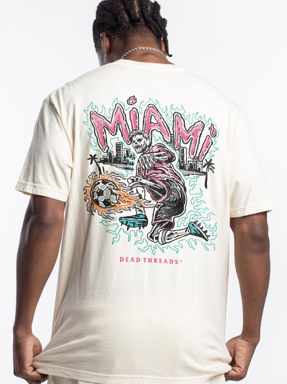MIAMI FUTBOL - “DT ESSENTIAL" PREMIUM T - SHIRT – T-Shirt – Dead Threads Apparel