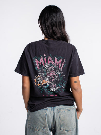MIAMI FUTBOL - “DT ESSENTIAL" PREMIUM T - SHIRT – T-Shirt – Dead Threads Apparel