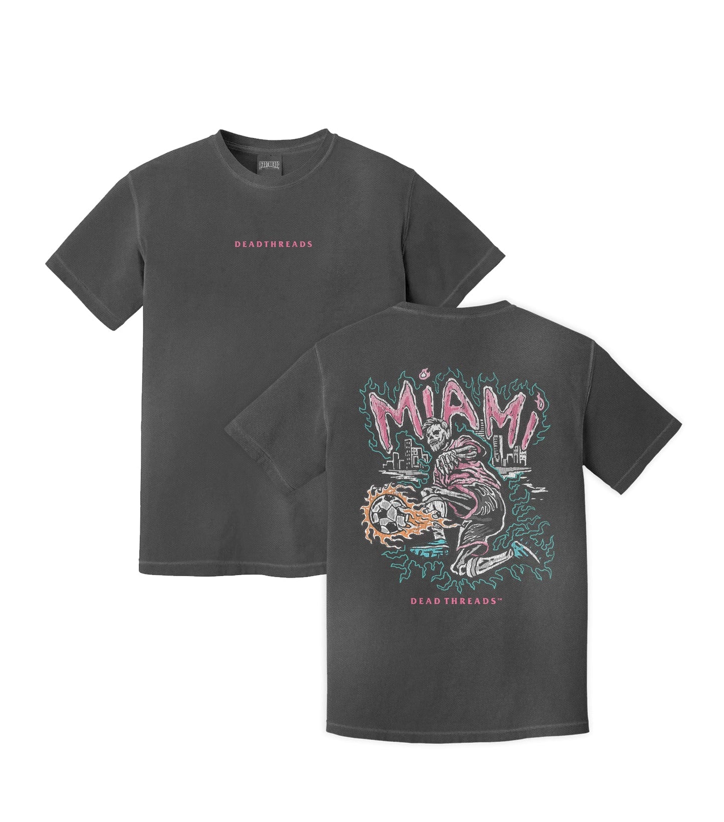 MIAMI FUTBOL - “DT ESSENTIAL" PREMIUM T - SHIRT – T-Shirt – Dead Threads Apparel