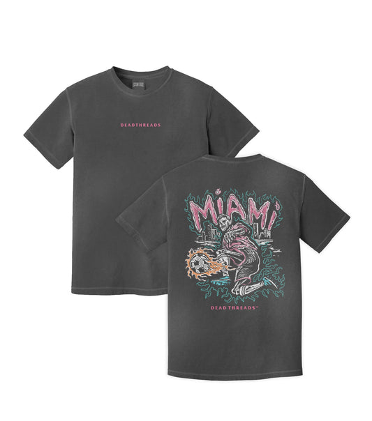 MIAMI FUTBOL - “DT ESSENTIAL" PREMIUM T - SHIRT – T-Shirt – Dead Threads Apparel