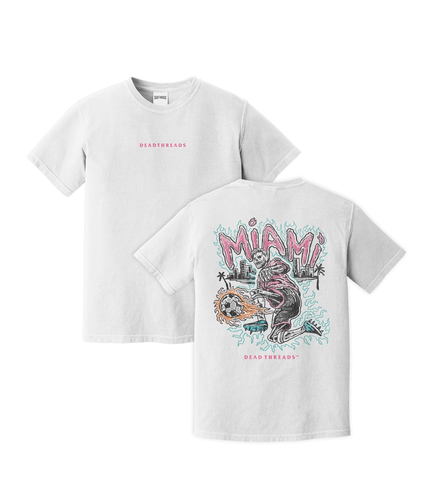 MIAMI FUTBOL - “DT ESSENTIAL" PREMIUM T - SHIRT – T-Shirt – Dead Threads Apparel