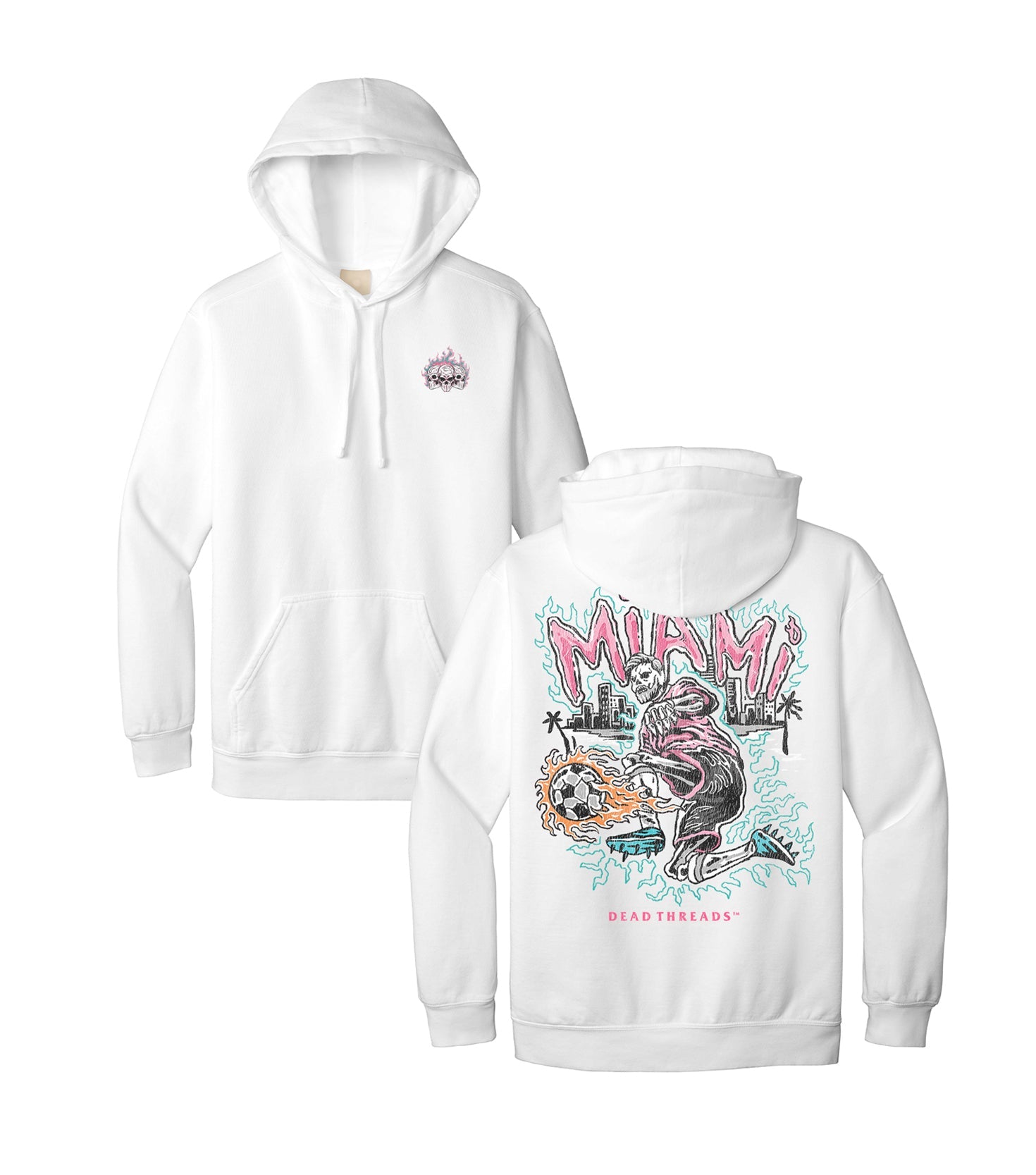 MIAMI FUTBOL - HOODIE – Hoodie – Dead Threads Apparel