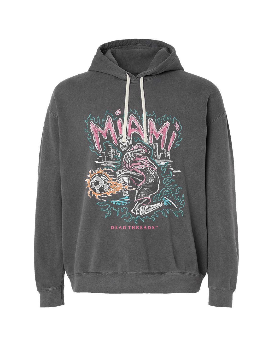 MIAMI FUTBOL - LIGHTWEIGHT HOODIE – Lightweight – Dead Threads Apparel